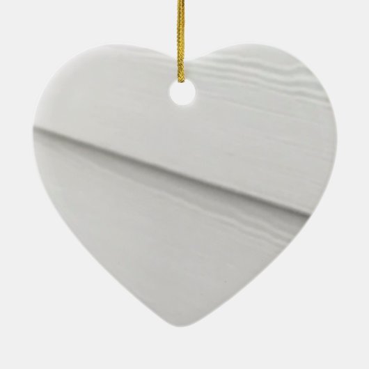 Vijfde bruiloft Jubileum hout bewerkbaar Keramisch Ornament (Achterkant)