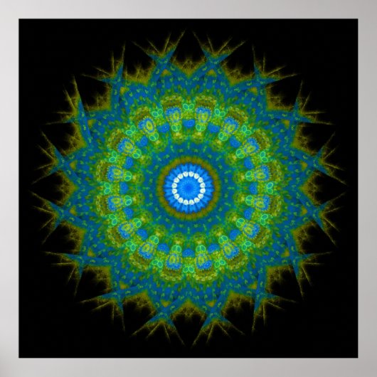 Vijfde Chakra - Vishuddha - Centrum van Grote Veil Poster (Voorkant)