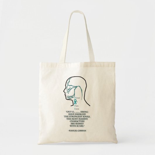 Vijfde cranial Nerve Distribution and quote Tote Bag (Voorkant)
