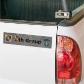 Vijfde Fractie Groene Berets Bumpersticker (Op Truck)