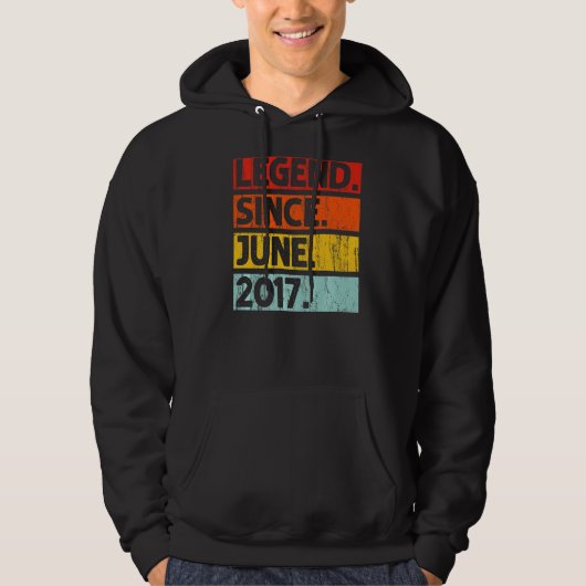 Vijfde geboortedag sinds juni 2017 5 jaar oud hoodie (Voorkant)