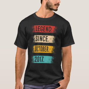 Vijfde geboortedag sinds oktober 2017 5 jaar oud t-shirt