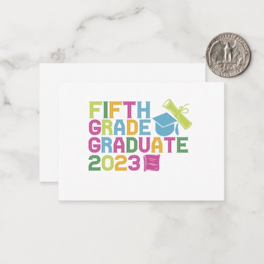 Vijfde graad Afstuderen 2023 Afstuderen Vacation G Notitiekaartje (Voorkant / Achterkant in situ)