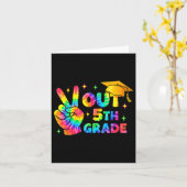 Vijfde Graad Afstuderen 5e Graad Tie Dye Laatste D Kaart (Gele Bloem)