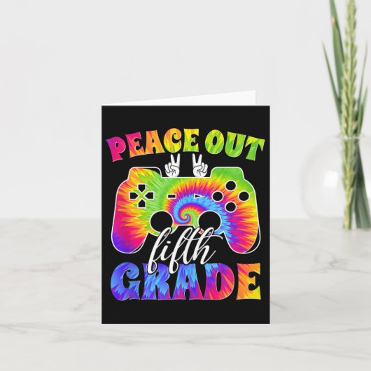 Vijfde graad Afstuderen Decoraties Vrede uit 5e Gr Kaart (Voorkant)
