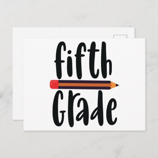 Vijfde graad briefkaart (Voorkant / Achterkant)