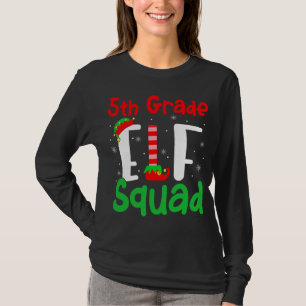 Vijfde graad ELF Squad Funny Kerstmis ELF Kinder T T-shirt