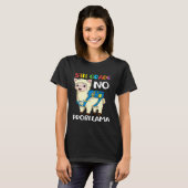 Vijfde Graad Geen Probllama Llama Terug Naar Schoo T-shirt (Voorkant volledig)