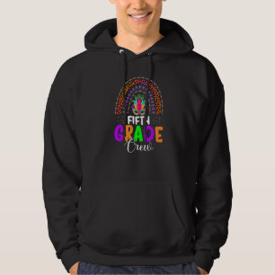 Vijfde graad Kreeg Mardi Gras Carnival Leopard Rai Hoodie