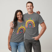 Vijfde graad leraar Funny Boho regenboog terug naa T-shirt (Unisex)