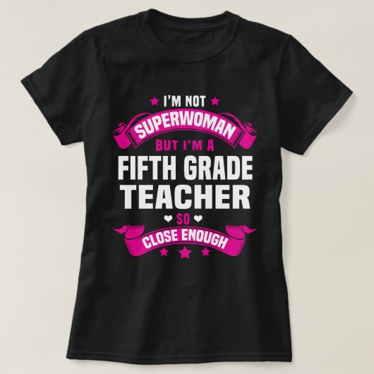 Vijfde graad leraar t-shirt (Design voorkant)