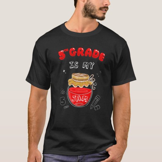 Vijfde graad leraar terug naar school Kind vijfde T-shirt (Voorkant)