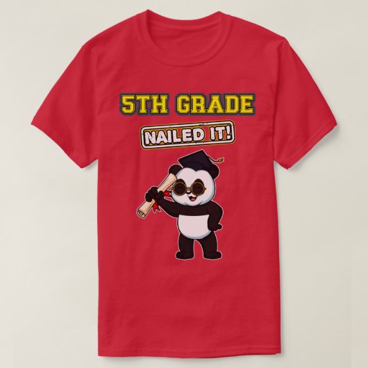 Vijfde graad Nailed IT Afstuderen middelbare schoo T-shirt (Design voorkant)