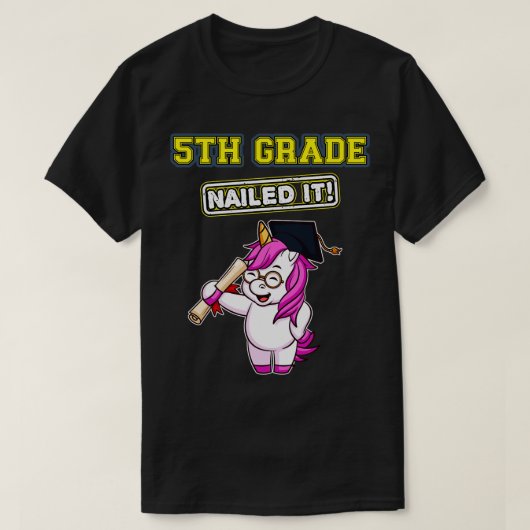 Vijfde graad Nailed IT Afstuderen middelbare schoo T-shirt (Design voorkant)