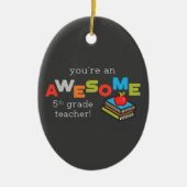 Vijfde graad Opleidingsdag Geweldige Keramisch Ornament (Voorkant)