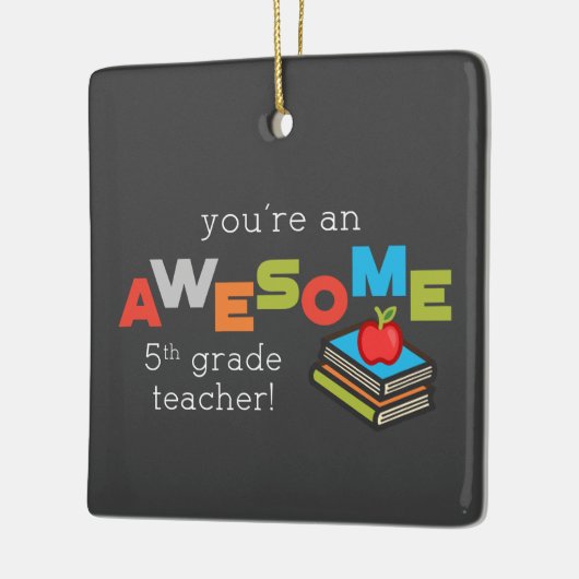 Vijfde graad Opleidingsdag Geweldige Keramisch Ornament (Links)