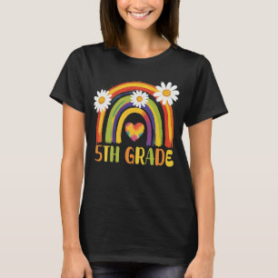 Vijfde Graad Regenboog Terug naar School 5de Graad T-shirt