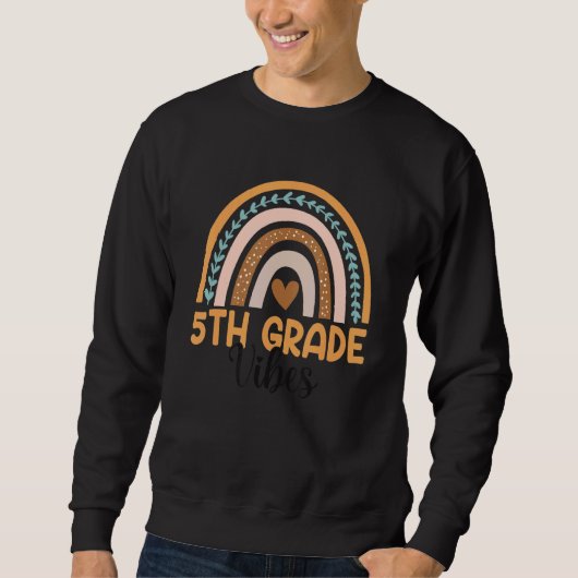 Vijfde graad regenboogleraar Terug naar school 5e Trui (Voorkant)
