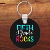 Vijfde graad Rocks Team 5e graad leraar Sleutelhanger (Achterkant)