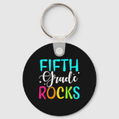 Vijfde graad Rocks Team 5e graad leraar Sleutelhanger (Achterkant)