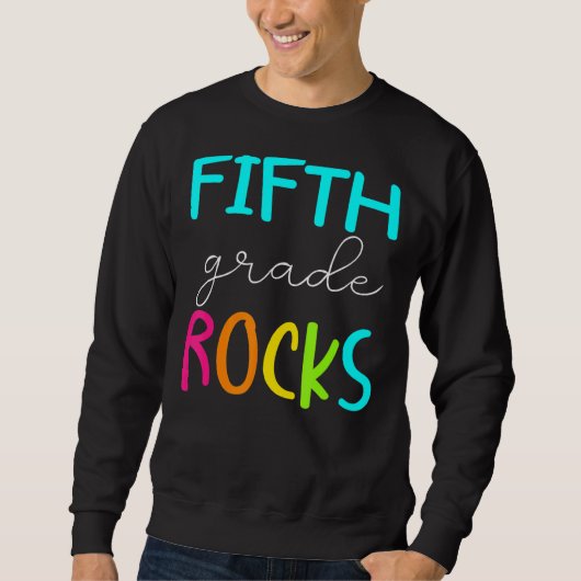 Vijfde graad Rocks Team 5e graad leraar Trui (Voorkant)