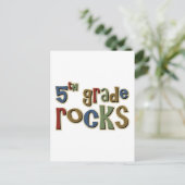 Vijfde graad Rocks vijfde Briefkaart (Staand voorkant)