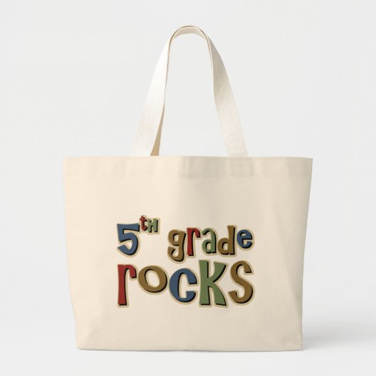 Vijfde graad Rocks vijfde Grote Tote Bag (Voorkant)