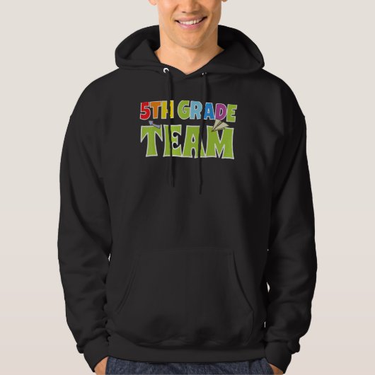 Vijfde graad Team Boys Vijfde graad 5e klas School Hoodie (Voorkant)
