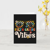 Vijfde graad Vibes - Vijfde Grade Team Retro 1e Da Kaart (Gele Bloem)