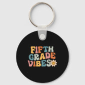 Vijfde graad Vibes - Vijfde Grade Team Retro 1e Da Sleutelhanger (Achterkant)