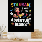 Vijfde graad waar het avontuur begint poster (Keuken)