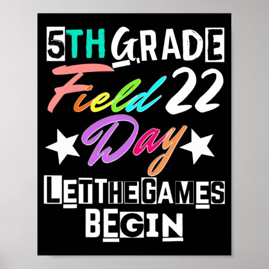 Vijfde Grade Dag van het Gebied 2022 laat de Spele Poster (Voorkant)