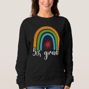 Vijfde Grade Regenboog Ontwerp Leuke 5e Grade Trui