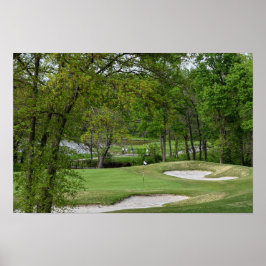 Vijfde Green, Ironhorse Golfbaan, Leawood, Kansas Poster