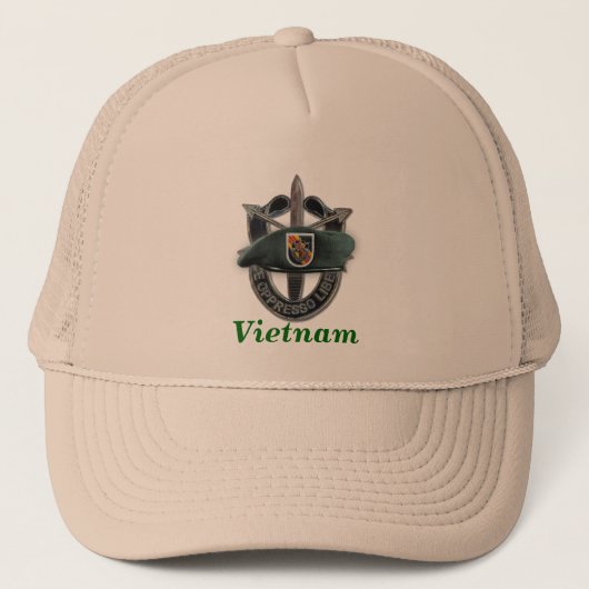 vijfde groep speciale strijdkrachten , crest vietn trucker pet (Voorkant)