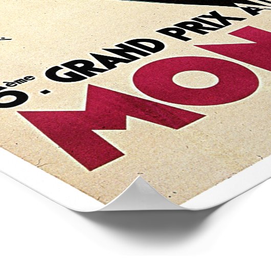 Vijfde Grote Prijs van Monaco Poster (Hoek)