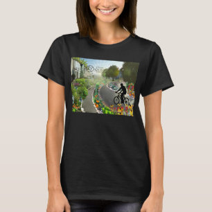 Vijfde heilige biking in 2048 w. Spiraal T-shirt