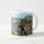 Vijfde heilige Bloemenmeisje Jumbo Mok (Voorkant rechts)