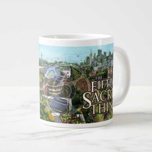 Vijfde heilige Bloemenmeisje Jumbo Mok (Voorkant rechts)