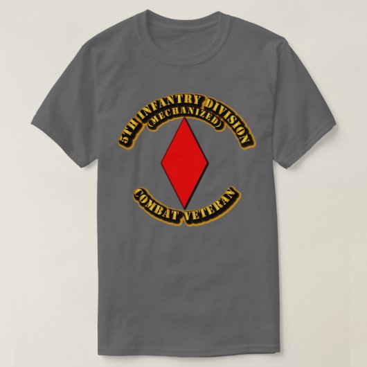 Vijfde Infanteriedivisie Gevechtsveteraan T-shirt (Design voorkant)