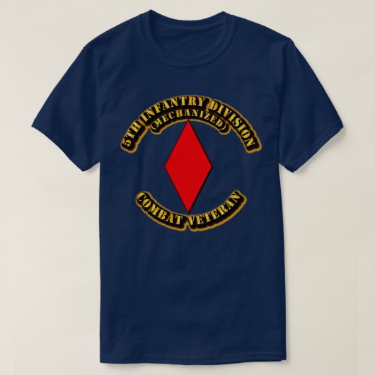 Vijfde Infanteriedivisie Gevechtsveteraan T-shirt (Design voorkant)