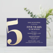 Vijfde jaar Uitnodiging tot Jubileum (Staand voorkant)