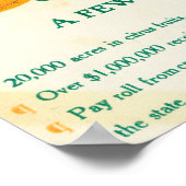 Vijfde jaarbeurs van Tulare County Citrus Poster (Hoek)