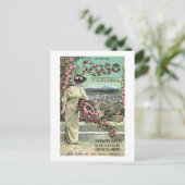 Vijfde jaarlijkse Roos Festival Advertisement Briefkaart (Staand voorkant)