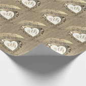 Vijfde Jubileum - Afbeelding - Verpakkingspapier Cadeaupapier (Hoek)