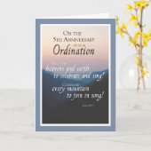 Vijfde Jubileum gefeliciteerd Kaart (Gele Bloem)