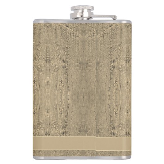 Vijfde Jubileum "Hout" Heupfles (Achterkant)