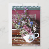 Vijfde Jubileum van het Weddenschap,  Teapot, Paar Kaart (Voorkant)