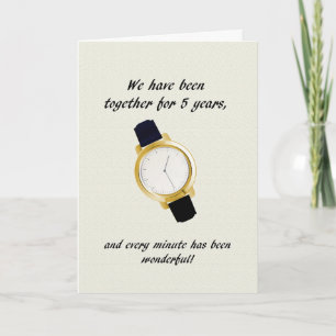 Vijfde Jubileum Wrist Watch Kaart