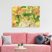 Vijfde kaart van het vergeten rijk canvas afdruk (Insitu (Woonkamer))